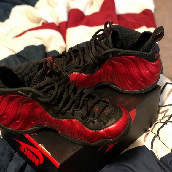 nike foamposite red